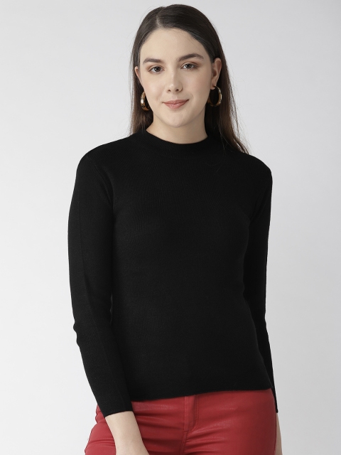 

Fort Collins Women Black Solid Sweater