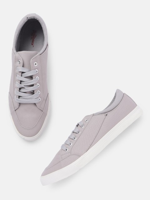 

Roadster Men Grey Solid Sneakers
