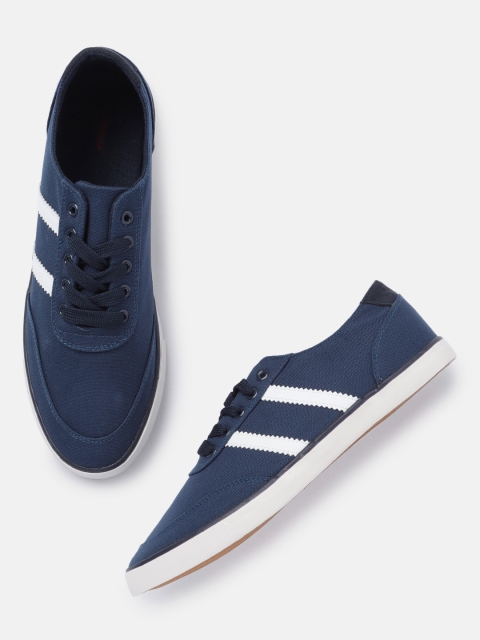 

Roadster Men Navy Blue Solid Sneakers