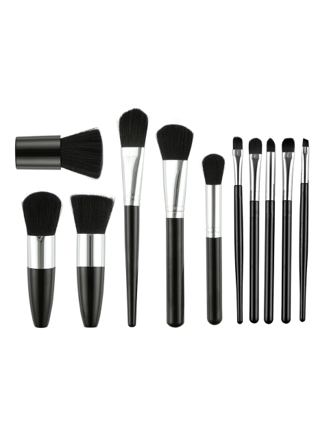 

Rozia Women 11 Pieces Makeup Brushes Set, Black