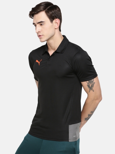 

Puma Men Black Solid DryCELL ftblNXT Polo CASTLEROCK T-shirt