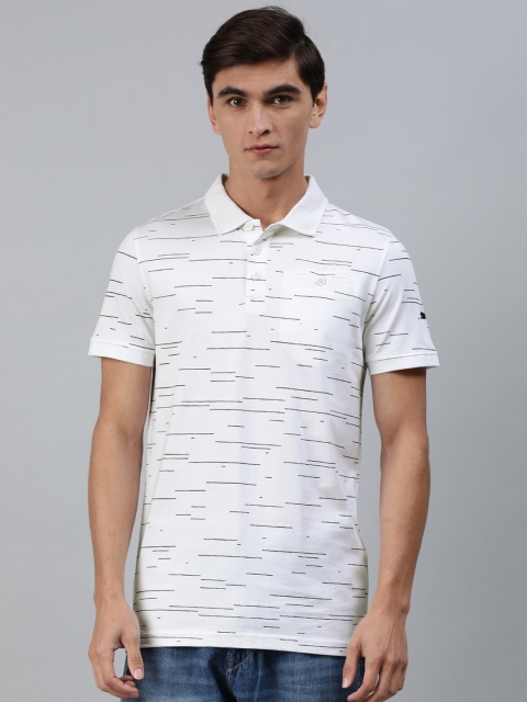 

Puma Men White Printed Polo Collar T-shirt