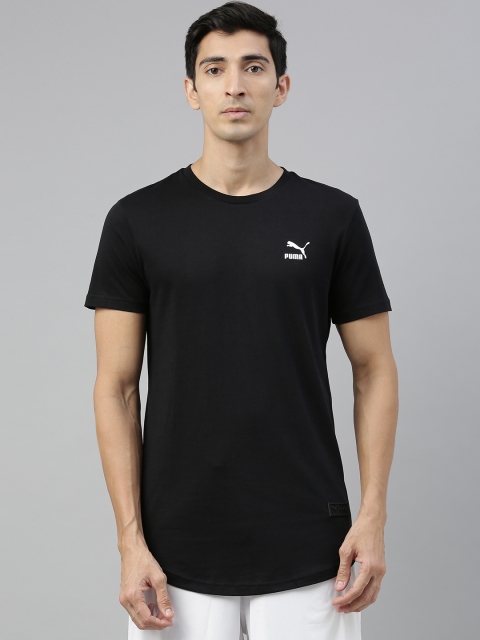 

Puma Men Black VK Graphic Brand Logo Back Print Cotton Round Neck T-Shirt