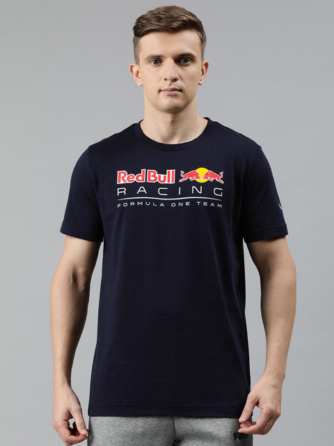 

PUMA Motorsport Men Navy Blue RBR Logo Printed Round Neck T-shirt