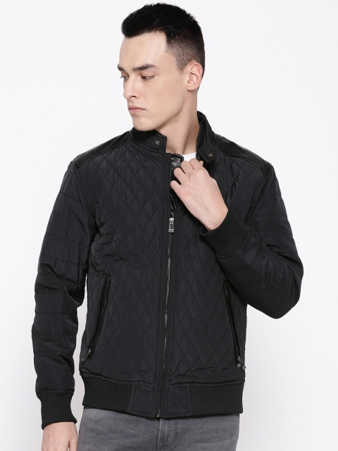 

Blackberrys Men Black Solid Bomber Jacket