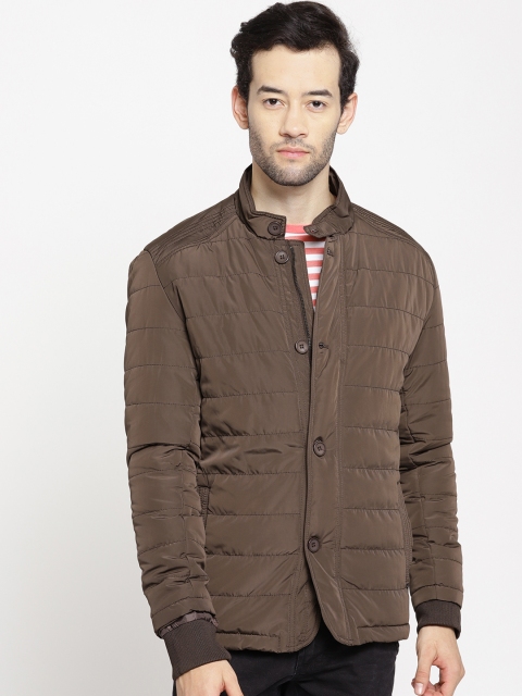 

Blackberrys Men Brown Solid Padded Jacket