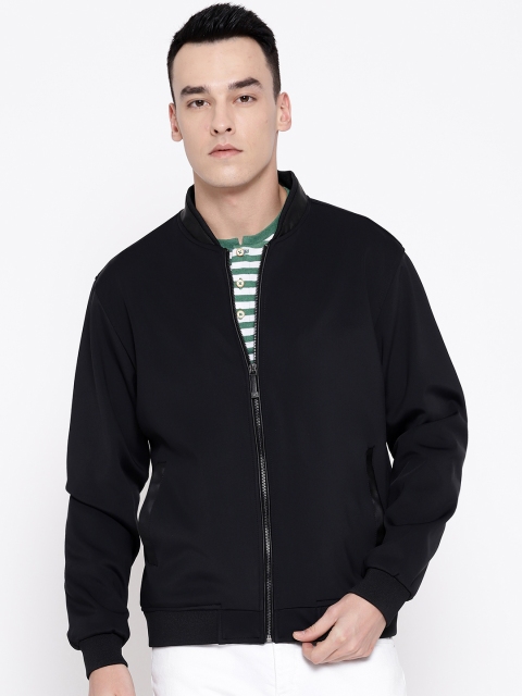 

Blackberrys Men Black Solid Bomber Jacket