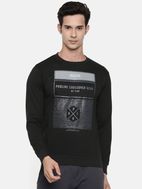 

Proline Active Men Black Printed Sweatshirt