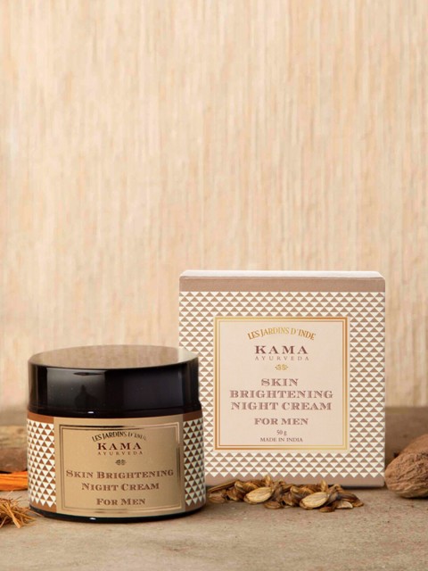 

KAMA AYURVEDA Sustainable Men Skin Brightening Night Cream 50 g, Off white