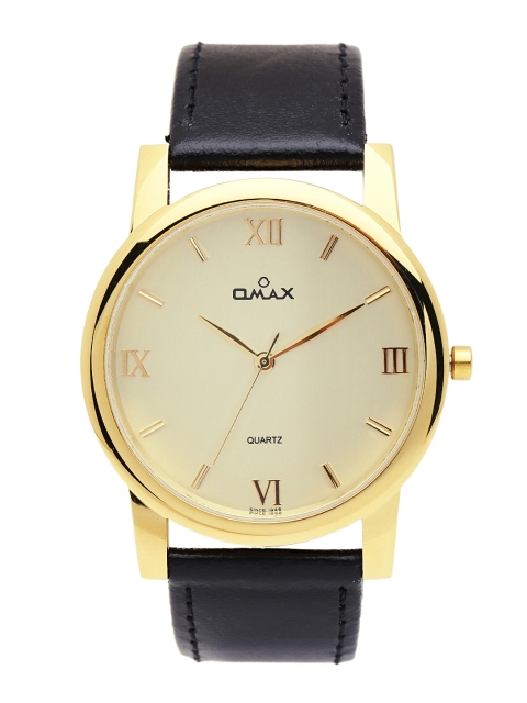 

Omax Men Gold-Toned Dial Watch BBGS305Q001