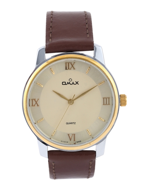 

Omax Men Gold-Toned Dial Watch BGS310A001