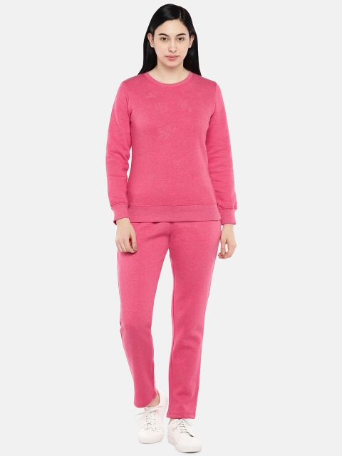 

Sweet Dreams Women Pink Solid Tracksuit
