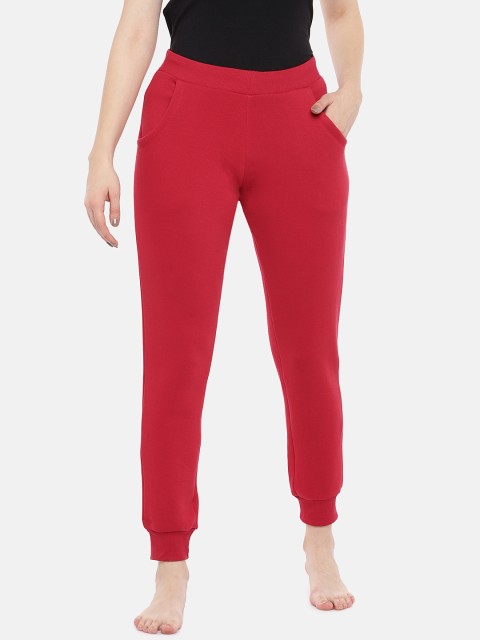 

Sweet Dreams Women Red Solid Lounge Joggers