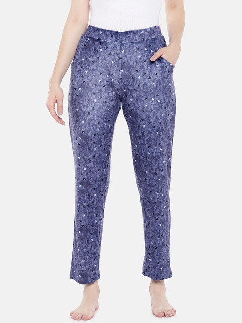 

Sweet Dreams Women Purple Printed Lounge Pants