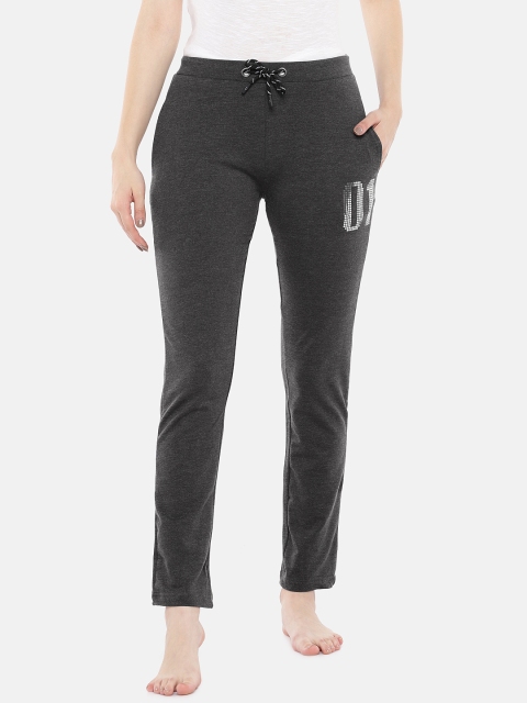 

Sweet Dreams Women Charcoal Grey Solid Lounge Pants