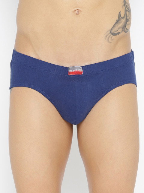 

ROMEO ROSSI Men Blue Solid Briefs SBIE-1002-RB