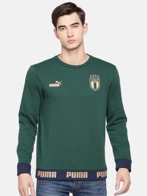 

Puma Men Green Solid FIGC Football Culture Ponderosa Sweatshirt