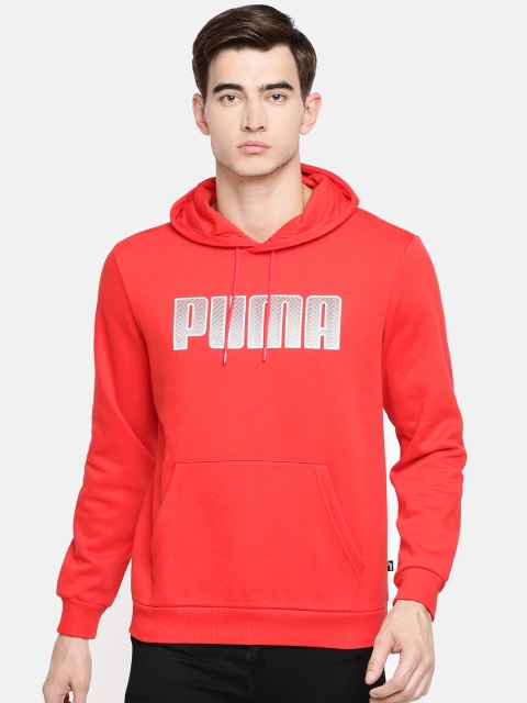 

Puma Men Red Printed Hooded KA Hoody FL Sweatshirt