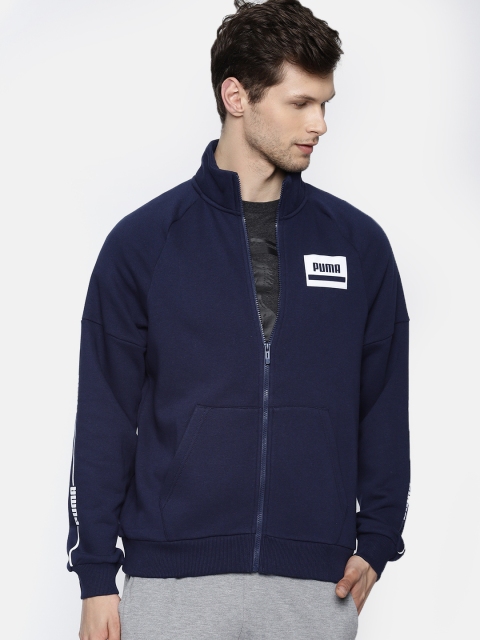 

Puma Men Navy Blue Solid Rebel Wire Sweatshirt