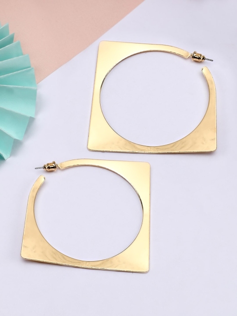

Rubans Gold-Plated & Handcrafted Circular Hoop Earrings