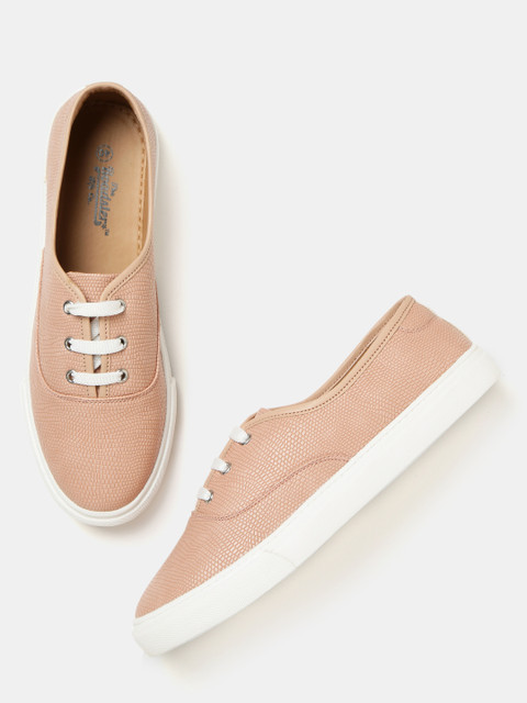 

Roadster Women Peach-Coloured Textured Sneakers