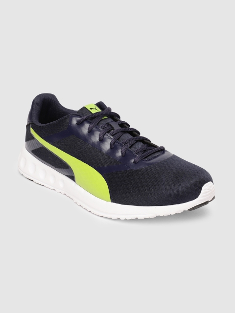 

Puma Men Navy Blue Convex Pro IDP Peacoat-Limepunch Running Shoes