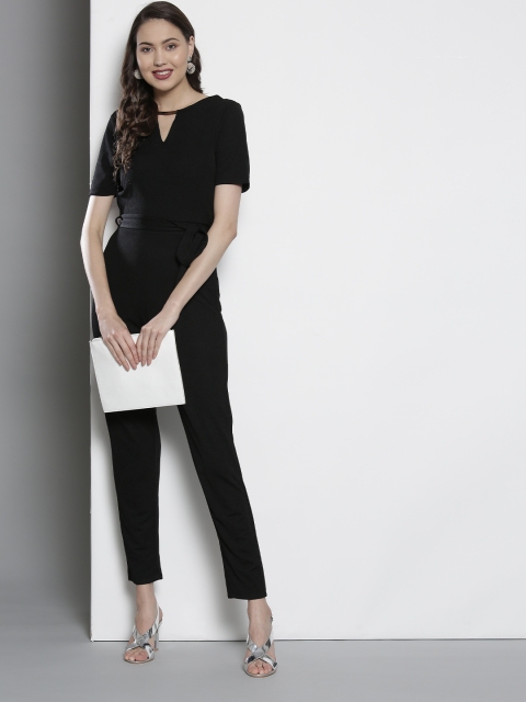 

DOROTHY PERKINS Women Black Solid Basic Jumpsuit