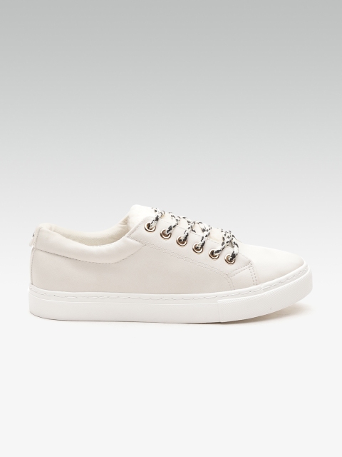 

DOROTHY PERKINS Women Off-White Solid Sneakers
