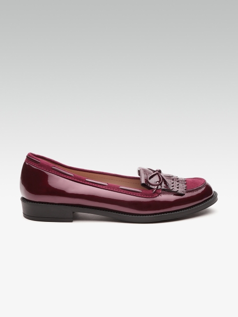 

DOROTHY PERKINS Women Maroon Solid Loafers