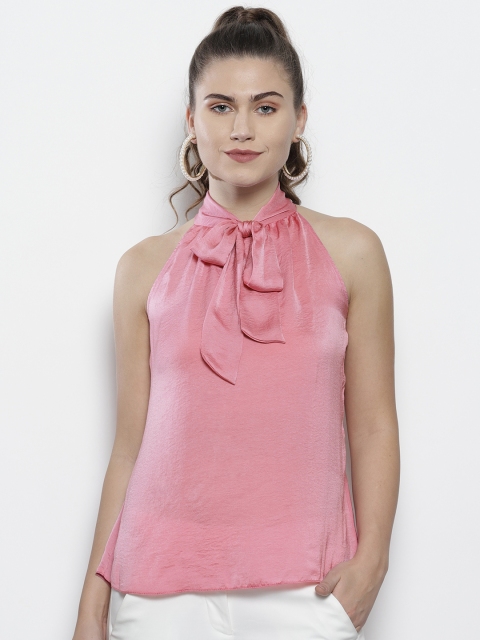 

DOROTHY PERKINS Women Pink Solid Top with Satin Finish