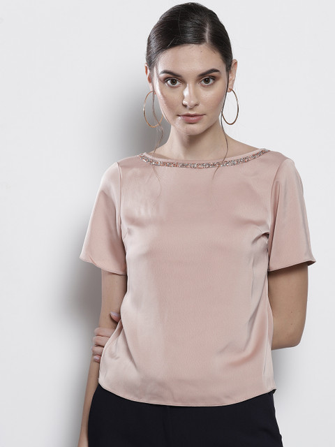 

DOROTHY PERKINS Women Petite Pink Solid Top