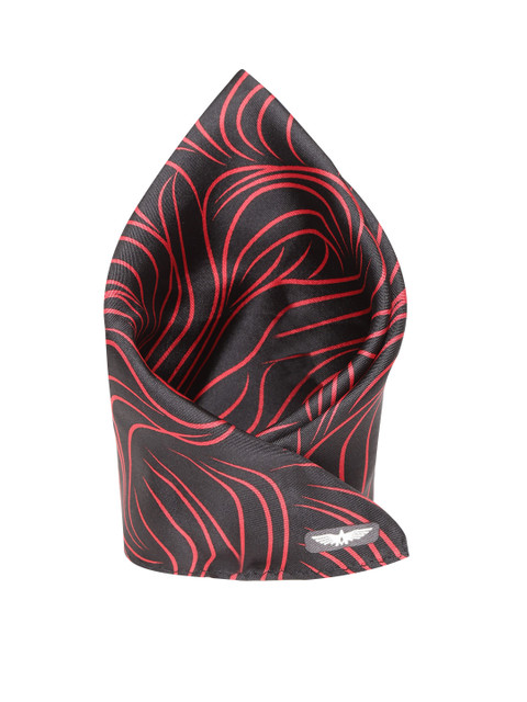

Park Avenue Black & Red Printed Pocket Square