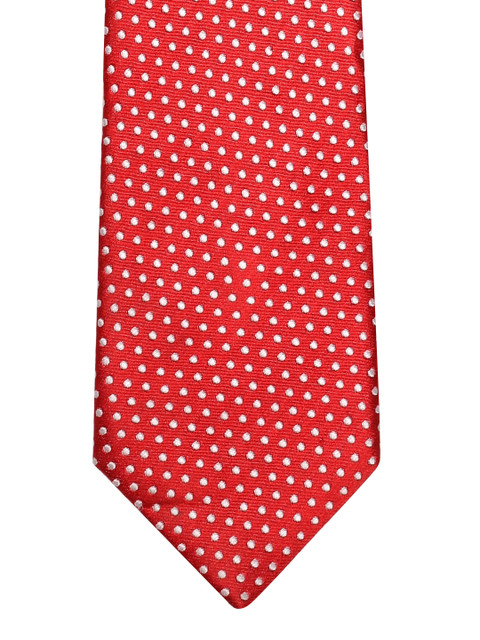 

Park Avenue Red & White Woven Design Broad Tie
