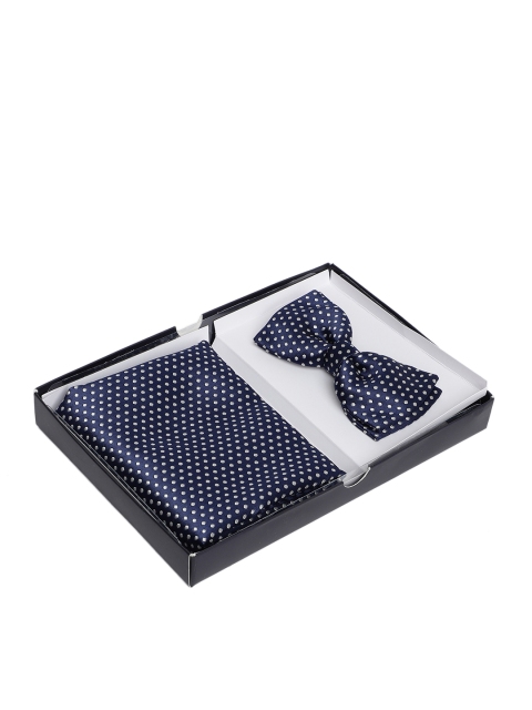 

Park Avenue Set of Navy Blue Bow Tie & Pocket Square