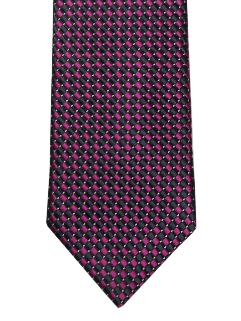 

Park Avenue Magenta & Navy Blue Woven Design Broad Tie