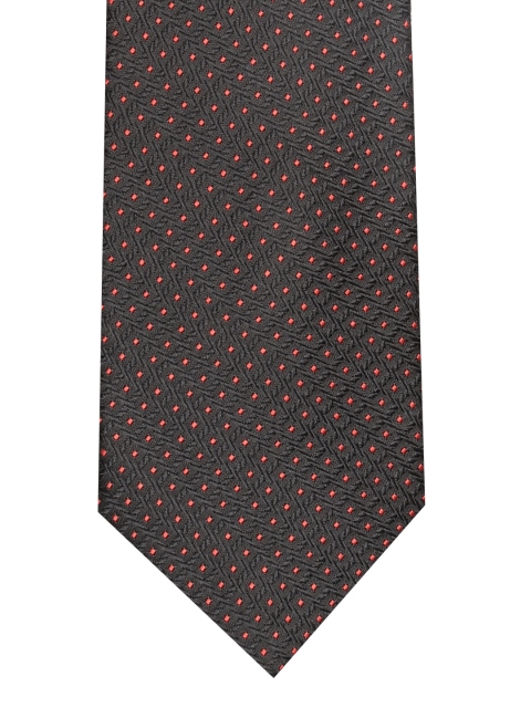 

Park Avenue Black & Red Woven Design Broad Tie