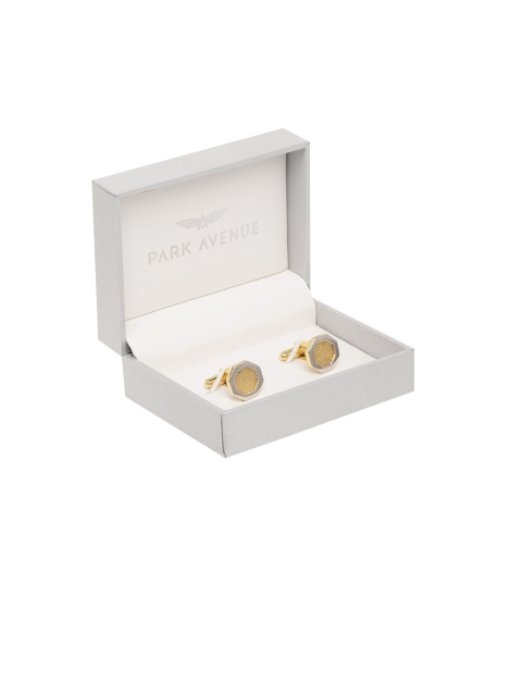 

Park Avenue Gold-Toned Geometric Cufflinks