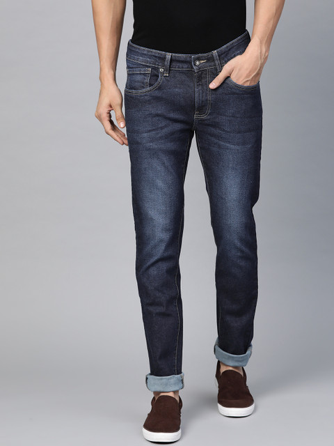 

Aeropostale Men Navy Blue Super Skinny Fit Mid-Rise Clean Look Stretchable Jeans