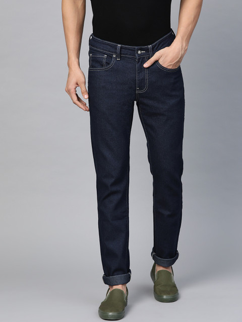 

Aeropostale Men Navy Blue Super Skinny Fit Mid-Rise Clean Look Stretchable Jeans