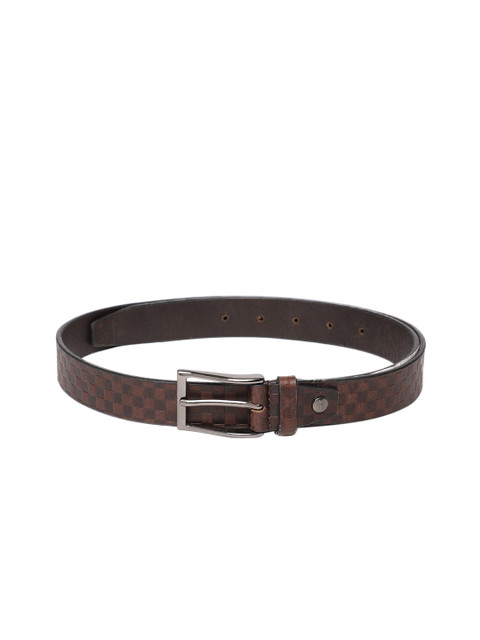 

Park Avenue Men Brown Leather Textured Belt