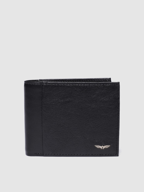 

Park Avenue Men Black Genuine Leather Solid Two Fold Wallet