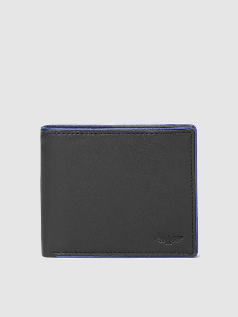 

Park Avenue Men Black Solid Two Fold Wallet