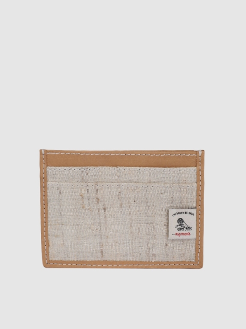 

Raymond Men Beige Solid Card Holder