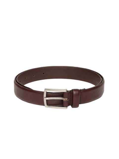 

Parx Men Brown Textured Genuine Leather Belt