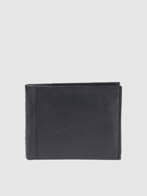 

Park Avenue Men Brown Leather Solid Two Fold Wallet