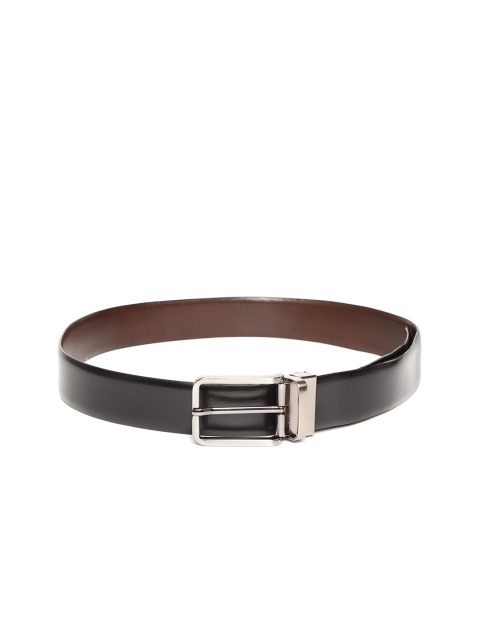 

Park Avenue Men Black & Coffee Brown Reversible Italian Leather Solid Belt