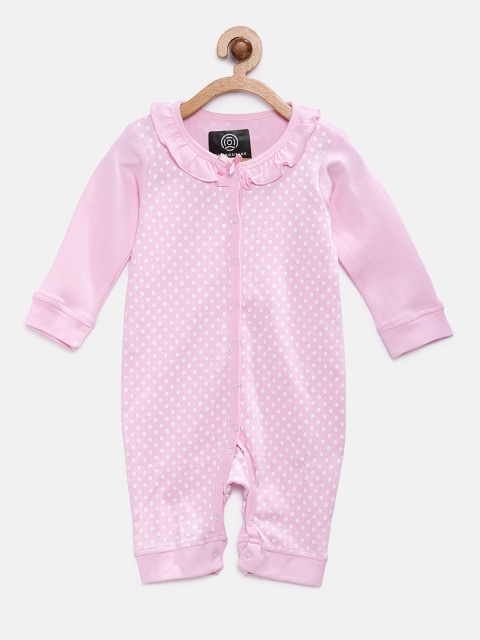 

Tambourine Infant Girls Pink Printed Sleepsuit