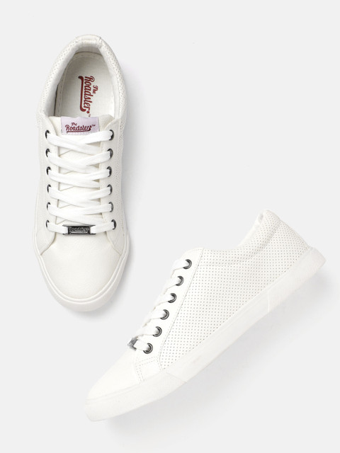 

Roadster Men White Perforated Sneakers