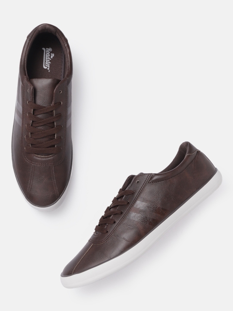 

Roadster Men Coffee Brown Solid Sneakers