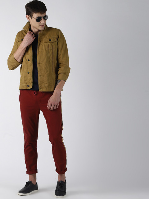 

Blue Saint Men Khaki Solid Lightweight Jacket